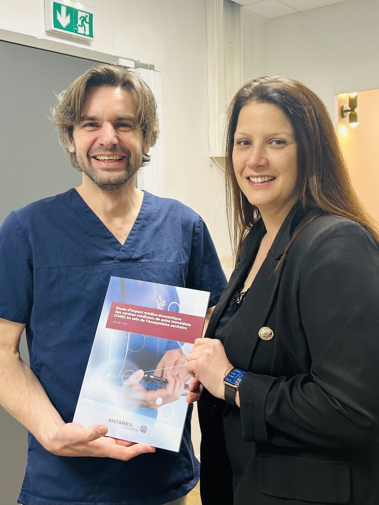 Dr Jean Damien Antoine avec Noemie Herlich